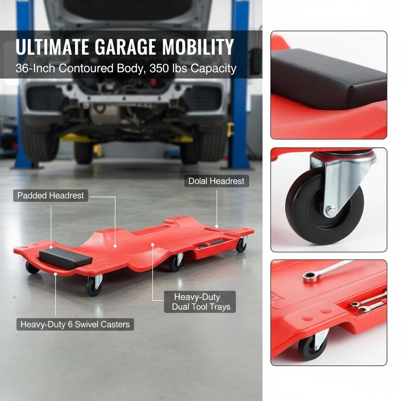 Rolling Creeper Board 36-Inch  - Auto Repair Shop avaliação e preço