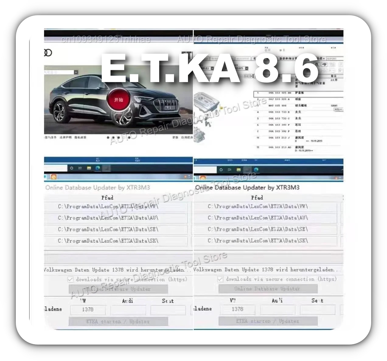 2025 HOT! Etka 8.6 software Au - Auto Repair Shop Equipment avaliação e preço