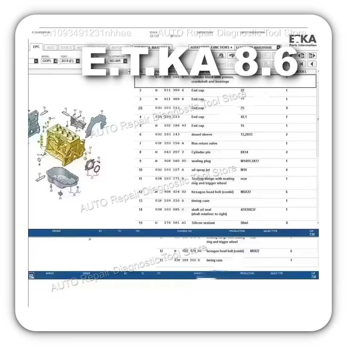 2025 HOT! Etka 8.6 software Au - Auto Repair Shop Equipment avaliação e preço