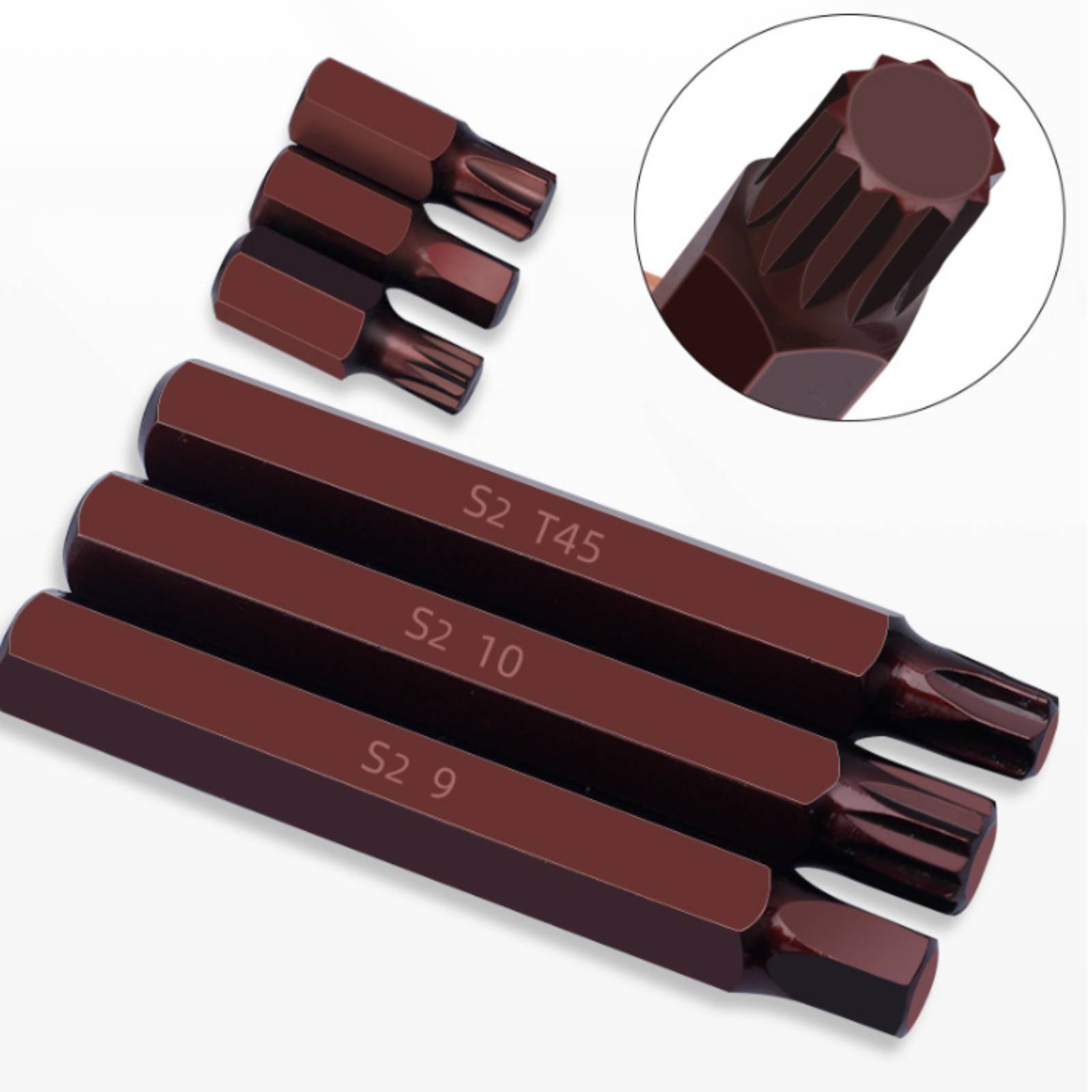 60 Pieces Star Drive Bit Set H - Auto Repair Shop avaliação e preço