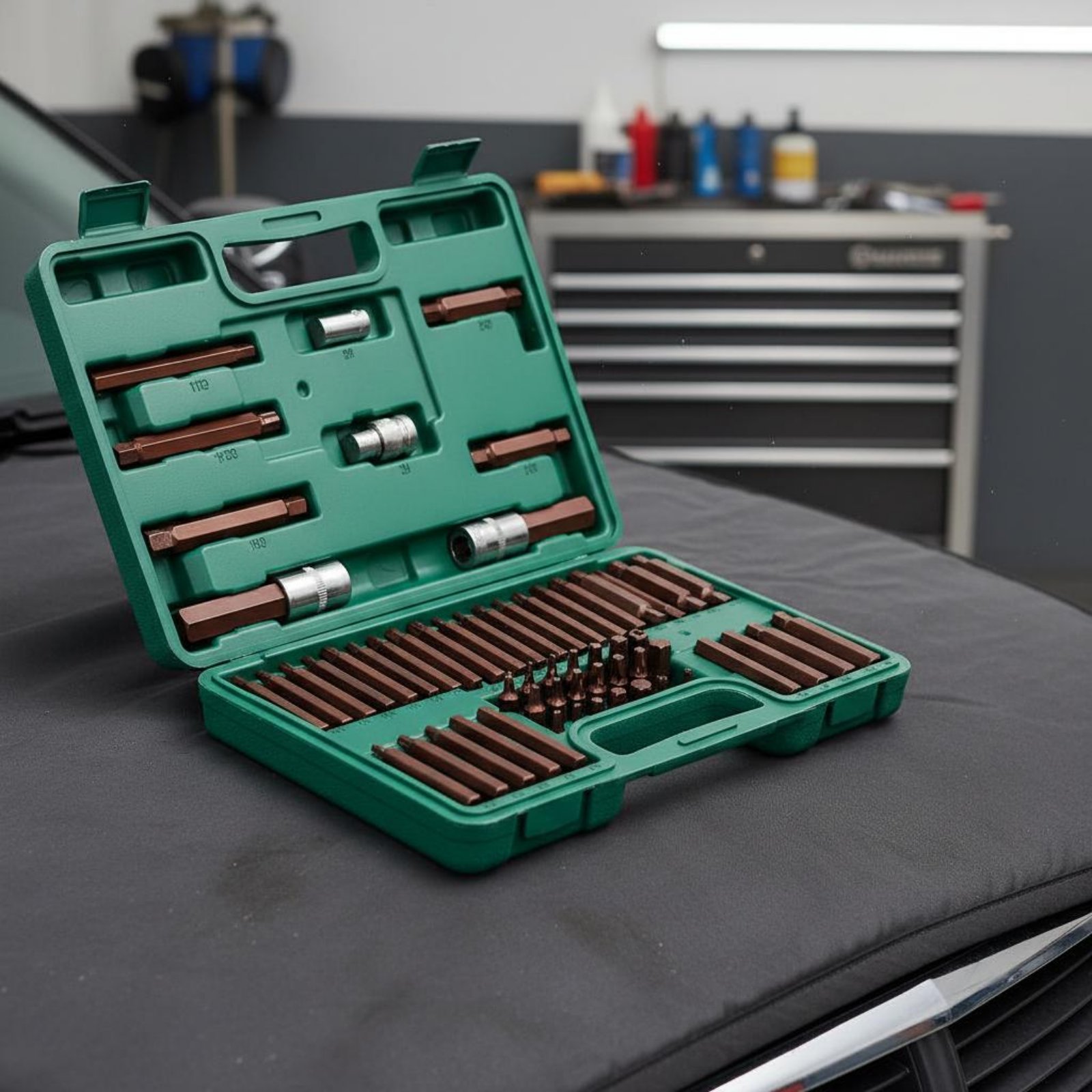 60 Pieces Star Drive Bit Set H - Auto Repair Shop avaliação e preço