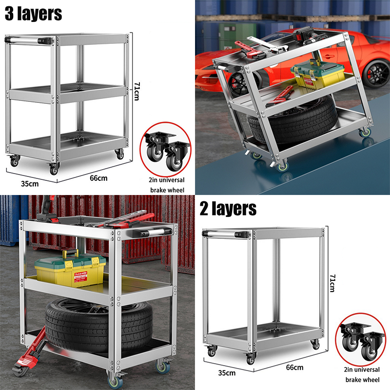 2/3 layers Trolley Stainless S - Auto Repair Shop avaliação e preço